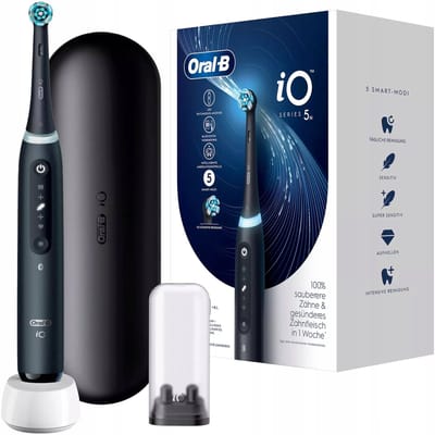 Oral-B iO Series 5 - Elektrische Tandenborstel - AI-technologie - 5 poetsmodi - Druksensor - Reiskoffer