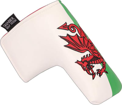 Golf Hoofd Beschermer - Putter Cover - Golf Club Bescherming - Uniek Vlag Ontwerp - Blade Maat - Rood