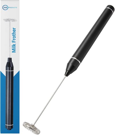Melkopschuimer - Elektrisch - Melkopklopper Handmatig - RVS - Melkklopper - 27.000 RPM - Zwart