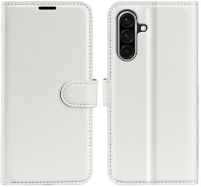 Coverup Hoesje - Geschikt voor Samsung Galaxy A36 / A56 Hoesje - Coverup Book Case - Wit