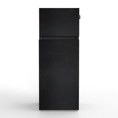 NUNKI MEDIUM-AKEL / Dubbel-Deurs Koelkast, E Klasse, 206l, Zwarte Marmerlook Kelya, Satin (ALL sides)