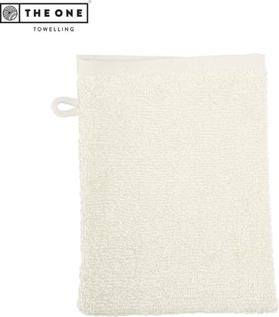 The One Towelling Washandjes - 16 x 21 cm - 5 Stuks - Washanden - Voordeelverpakking - 100% Katoen - Crème