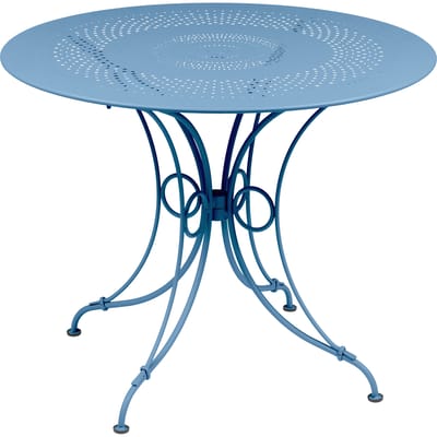 Fermob 1900 tafel - E1 Maya blauw - Ø 96