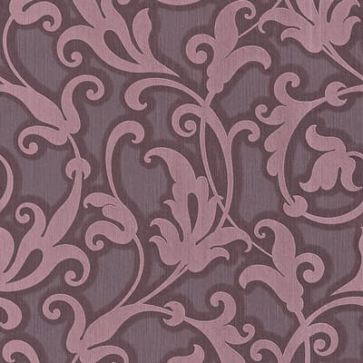 Textiel look behang Profhome 954905-GU textiel behang gestructureerd in textiel look mat purper parelmoer-lichtviolet 5,33 m2