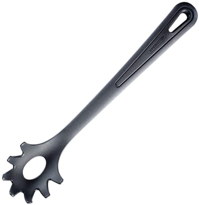 Westmark Spaghettilepel/Pasta-opscheplepel, Hittebestendig tot 270 °C, PPA, Lengte: 30,5 cm, Gentle Plus, Zwart, 28602275