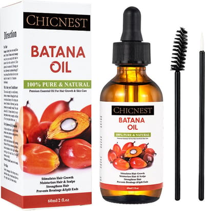 Batana Olie 60 ml - Batana Oil - Voor Diepe hydratatie van Haar en Huid - Versterkt Haargroei - 100% Puur en Natuurlijk