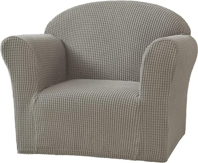 Kinderfauteuil Hoes - Rekbare Meubelbeschermer - Kindermeubels Beschermen - Wasbaar Duurzaam Materiaal - Olijf Groen
