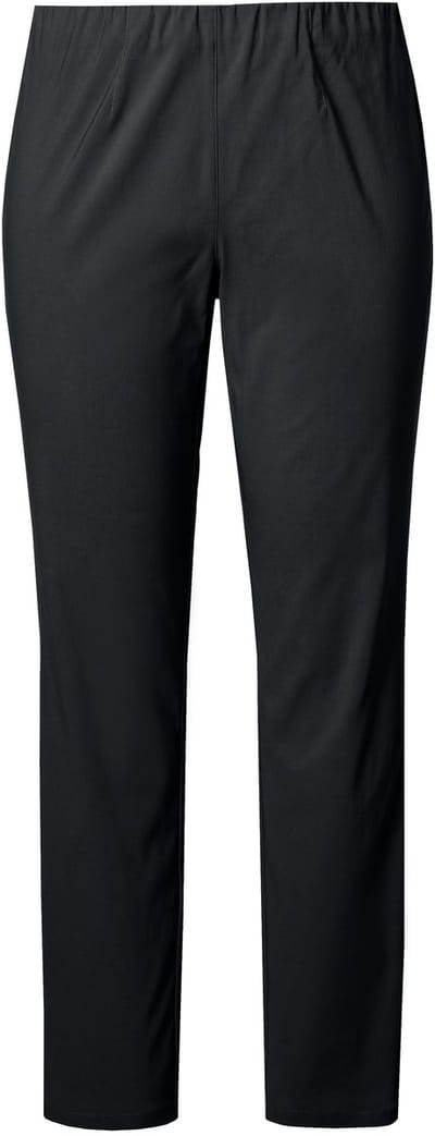 Ulla Popken - Dames - Bengalin broek Sienna smalle pijp elastische tailleband - Klassiek zwart - Maat 21