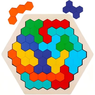 Livé ® 3D Tangram Puzzel - Houten Montessori Speelgoed - Educatief