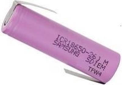 Samsung INR18650-30Q 3000mAh - 15A - 1 Stuk, Type - Z-Soldeerlippen