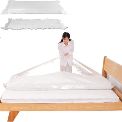 Grote vacuüm opbergzakken voor matrassen, kleding, waterdicht, afsluitbaar, herbruikbaar, ruimtebesparend, compressiematras, 80%, Niet inbegrepen vacuümpomp 179,8 x 84,8 x 30 cm Vacuümzakken - Cyslmuk®