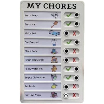 Memo Plastic Board Dagelijkse takenplanningsbord Blanco CHECKLIST MIJN KLUSSEN Checklist Takenbord Muurdecoratie gray
