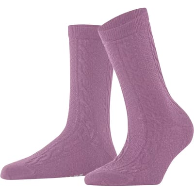 FALKE Declivity eenkleurig wol sokken dames roze - maat 35-38