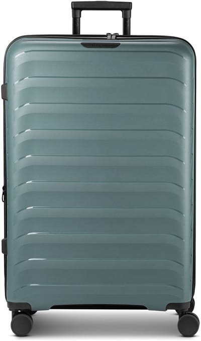 d & n Toronto 4 wielen Trolley L 75 cm met uitbreidingsplooi - Harde bagage - TSA slot - teal blue