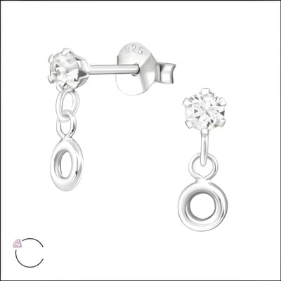 Aramat Jewels | Oorbellen | Zilveren Kristal Oorbellen - Rond Design | | | | | | | Verkleurd niet