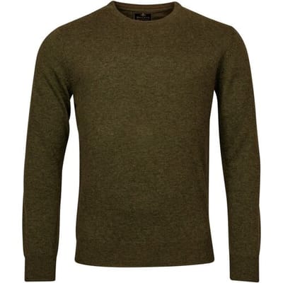 Baileys Trui Crew Neck Lambswool Olive / male