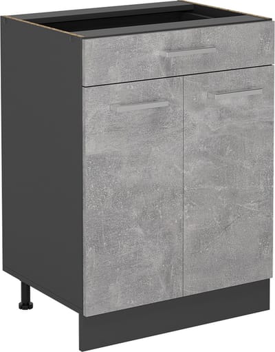 Vicco R-Line Keukenonderkast – 60 cm met lade, zonder werkblad Beton