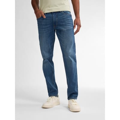 Petrol Industries Heren Jeans Regular Tapered Fit Russel - Spijkerbroek - Stretchdenim - Essentials Collection - Blauw - Maat W36L36