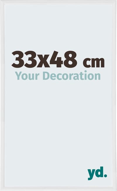 Your Decoration - Fotolijst 33x48 cm - Kunststof - Wit Hoogglans - Annecy