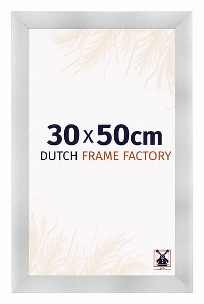 Fotolijst 30x50 cm - MDF - Aluminium Geborsteld - Praag