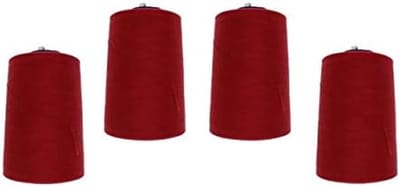 4 Kegels Overlock Garen Polyester Naaigaren Sterk 120 Donkerrood 20000 Meter Totaal