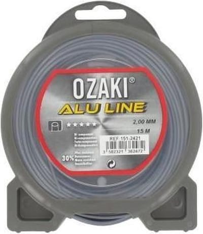 PRAKTISCHE TUIN OZAKI aluminium lijn nylon draad voor bosmaaier - Ø 2 mm - L 15 m