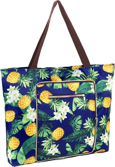 Nivard Grote Ibiza Strandtas XL- Campingtas - Zwemtas - Weekendtas - Waterbestendig - Zandbestendig - Ananas