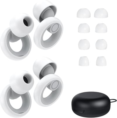 Effectieve Oordoppen Slaap en Gehoorbescherming Tot 30dB - Zachte Siliconen Set met 4 Maten