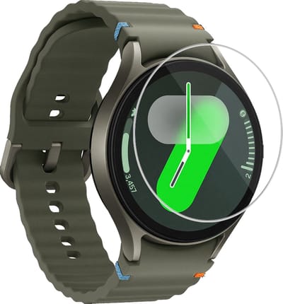 Screenprotector Geschikt voor Samsung Galaxy Watch 7 (40 mm) - Extra Sterk - Tempered Glass - Gehard Glas - Beschermglas Screen Cover - Bescherm Protector voor Smartwatch