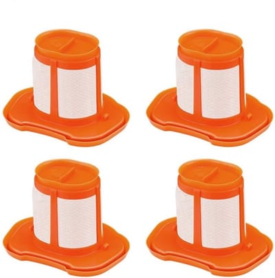 4 stuks filters geschikt voor Black+Decker HHVK320J- HHVK320J10 -HHVK320JZ01- HHVK515J- HHVK515JP -HHVK515JP07 -HHVK515J00FF -HHVK415B01 handstofzuiger reserveonderdelen accessoires vervangingsfilter wasbaar
