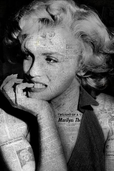Marylin monroe – 80cm x 120cm - Fotokunst op PlexiglasⓇ incl. certificaat & garantie.