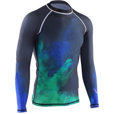 Keep Diving Mannen UV Bescherming Ademend Sneldrogend Lange Mouwen Duik Top Wetsuit Jas 4XL