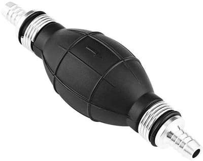 Dailygoods- Gas Brandstofpomp - Rubber/Aluminium - Universeel - 10 mm - Voor Auto's/Motorfietsen/Boten - 150 x 43 mm