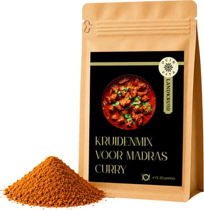Madras Curry Kruidenmix 100g – Indiase Curry Kruidenmix voor Kip, Groenten, Rijstgerechten & Curry's – Ocin Vita