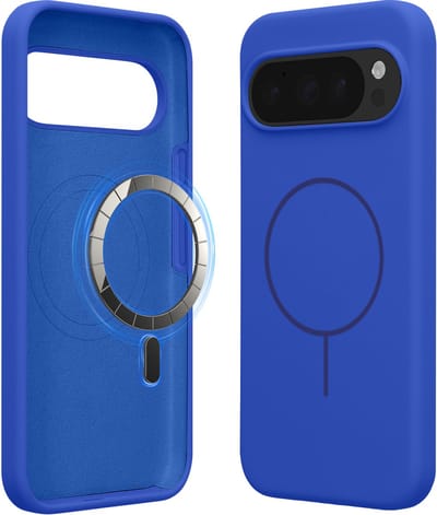 kwmobile telefoonhoesje geschikt voor Google Pixel 10 Pro XL - Hoesje met magneet compatibel met MagSafe - Smartphone case in Baltisch blauw