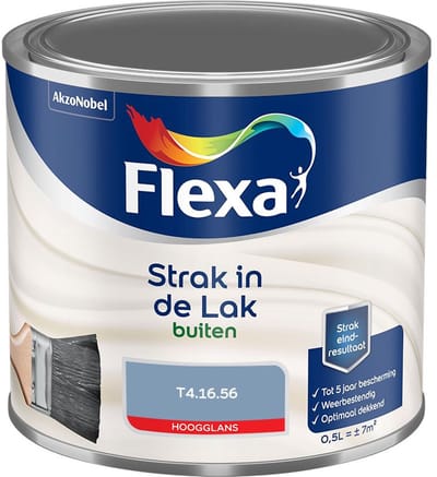 Flexa - Strak In De Lak Buitenlak Hoogglans - T4.16.56 - Mengverf - 500 Ml