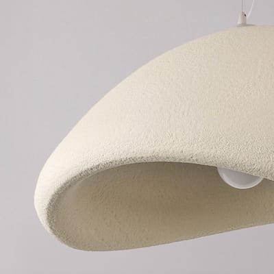 LumenXL - Wabi Sabi hanglamp Yume - zandbeige steenmotief - 60 x 50 cm