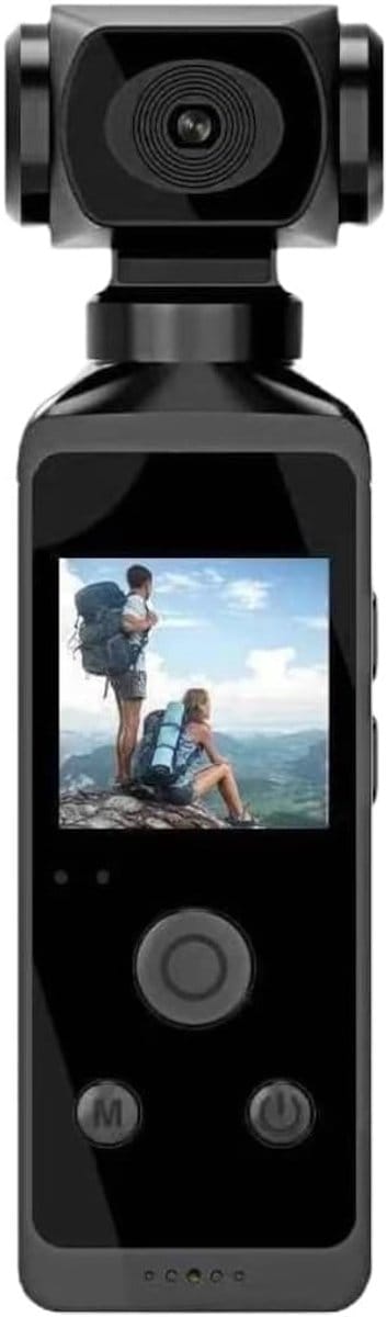 Generieke zakcamera, 4K HD actiecamera, 270° draaibare anti-trillingslens, 30 meter waterdichte onderwatercamera met wifi-microfoon, draagbare videocamera voor buitengebruik en duiken.