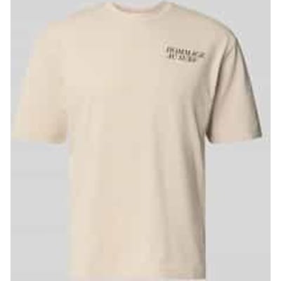 Regular fit T-shirt van katoenmix