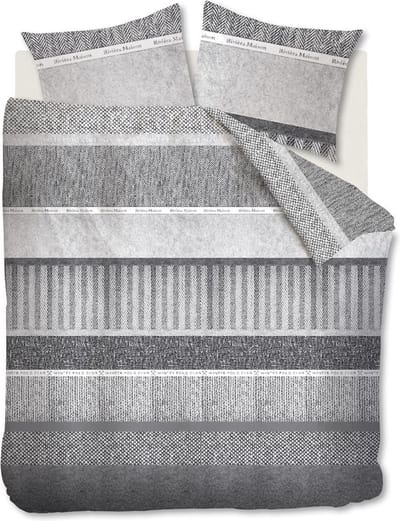 Riviera Maison Winterclub dekbedovertrek - Tweepersoons - 200x200/220 - Grijs