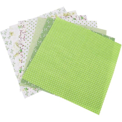 7pcs / set 100percent  Cotton Batiks Sewing Craft Cloth for DIY Wallet Cushion Cover (S)