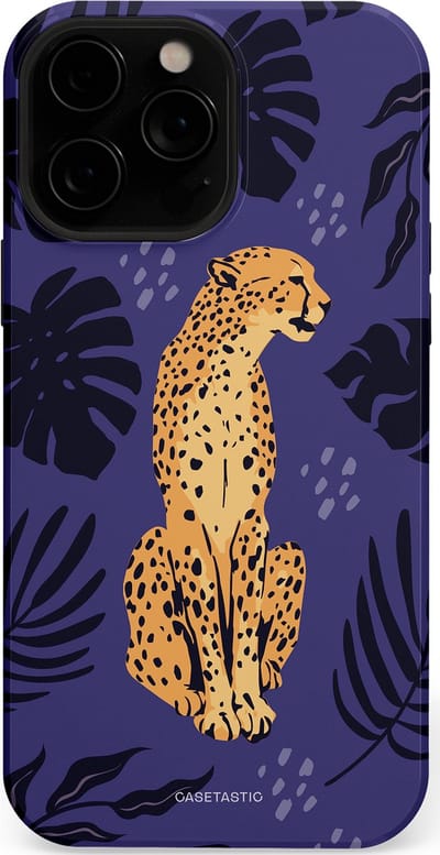 Casetastic Hoesje Geschikt voor Apple iPhone 13 Pro Magsafe - Stijlvolle Beschermende Duo-layer Case - Cheetah elegantie