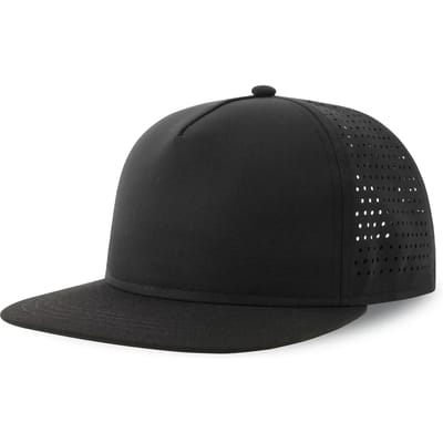 Atlantis Headwear Bank Five Cap Recycled AT424 - Black/Black - One size