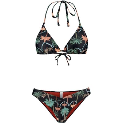 Shiwi Liz Bikini Set Jaipur Palm Black Black Größe: 36 | Bikinis Outlet | Damen | Schwarz