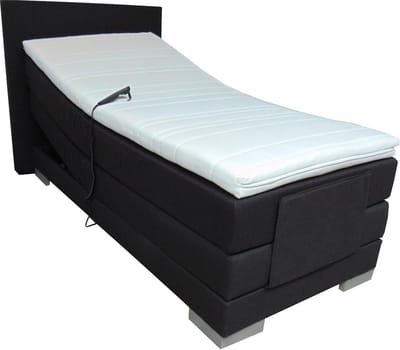 Slaaploods.nl Cool - Elektrische Boxspring inclusief matras - 80x200 cm - Zwart
