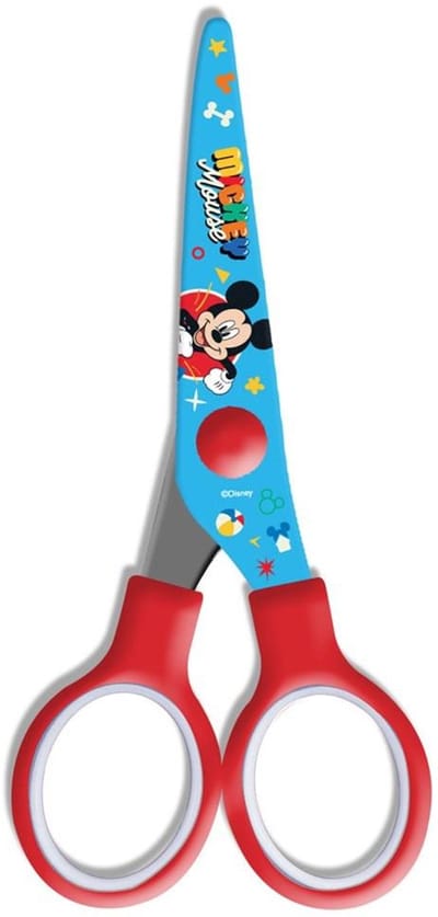 Disney Mickey Mouse Kinderschaar – 13,5 cm – Metalen Schaar met Veilig Ontwerp – Voor Knutselen & School