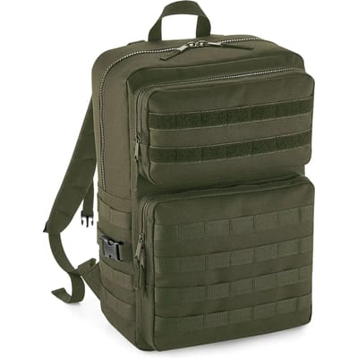 BagBase MOLLE Tactical 25L Backpack BG848 - Military Green - 30 x 45 x 22 cm