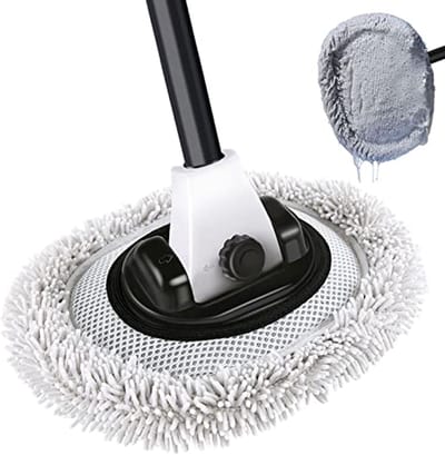 Telescoop Autowasborstel met Afneembare Borstelkop - Perfect voor Camping en Auto Reiniging