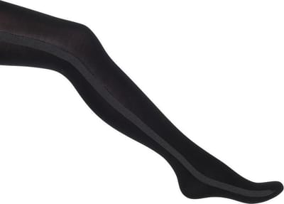 Uniform Stripe Tights - Black - S (36/38)