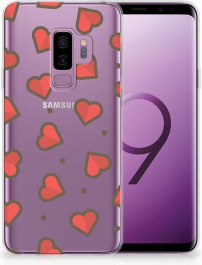 Samsung Galaxy S9 Plus TPU bumper Hearts